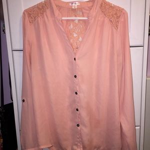 🌸Pink Floral Lace Blouse🌸